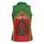 Personalized Morocco Throne Day Women Sleeveless Polo Shirt King Lion Coat Of Arms