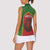 Personalized Morocco Throne Day Women Sleeveless Polo Shirt King Lion Coat Of Arms