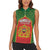 Personalized Morocco Throne Day Women Sleeveless Polo Shirt King Lion Coat Of Arms