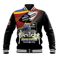 Personalized Eswatini Independece Day Baseball Jacket Coat Of Arms With Map - Wonder Print Shop