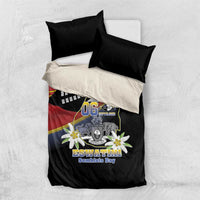 Eswatini Independece Day Bedding Set Coat Of Arms With Map - Wonder Print Shop