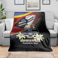 Eswatini Independece Day Blanket Coat Of Arms With Map - Wonder Print Shop