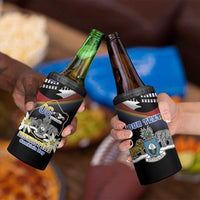 Personalized Eswatini Independece Day 4 in 1 Can Cooler Tumbler Coat Of Arms With Map - Wonder Print Shop