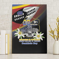 Eswatini Independece Day Canvas Wall Art Coat Of Arms With Map - Wonder Print Shop