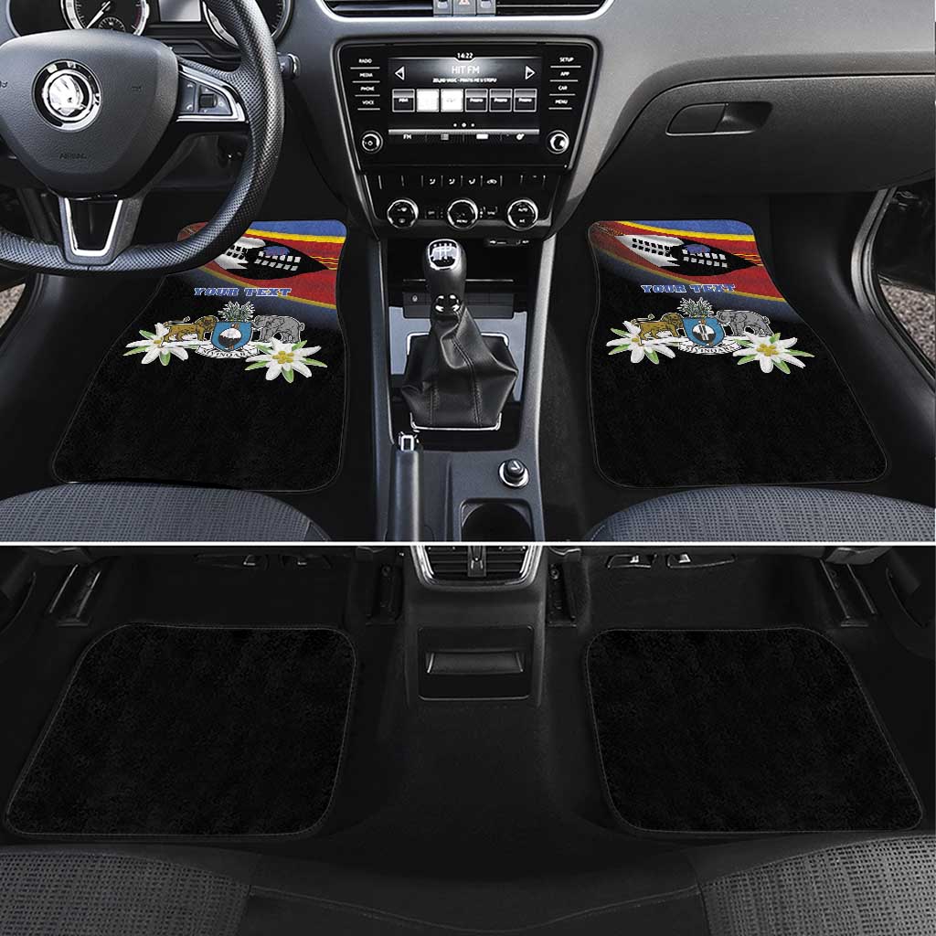 Eswatini Independece Day Car Mats Coat Of Arms With Map - Wonder Print Shop