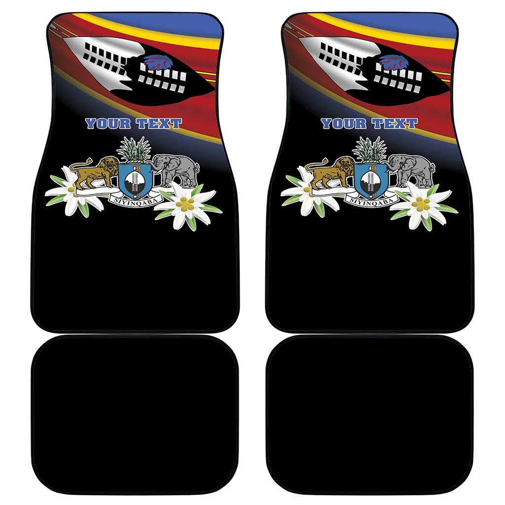 Eswatini Independece Day Car Mats Coat Of Arms With Map - Wonder Print Shop