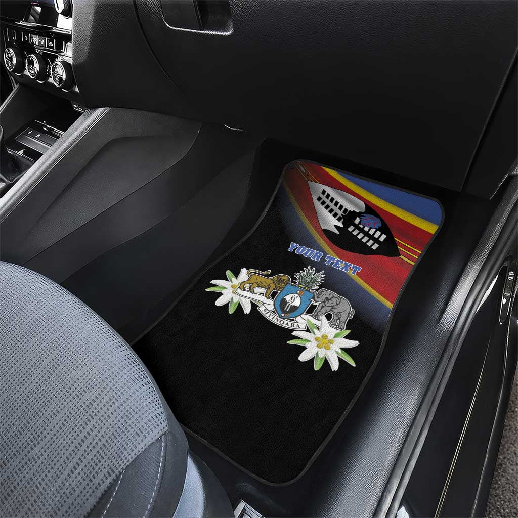 Eswatini Independece Day Car Mats Coat Of Arms With Map - Wonder Print Shop