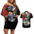 Personalized Eswatini Independece Day Couples Matching Off Shoulder Short Dress and Hawaiian Shirt Coat Of Arms With Map - Wonder Print Shop