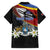 Personalized Eswatini Independece Day Family Matching Short Sleeve Bodycon Dress and Hawaiian Shirt Coat Of Arms With Map - Wonder Print Shop