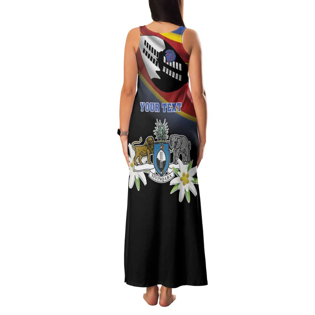 Personalized Eswatini Independece Day Family Matching Tank Maxi Dress and Hawaiian Shirt Coat Of Arms With Map - Wonder Print Shop