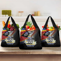 Eswatini Independece Day Grocery Bag Coat Of Arms With Map - Wonder Print Shop