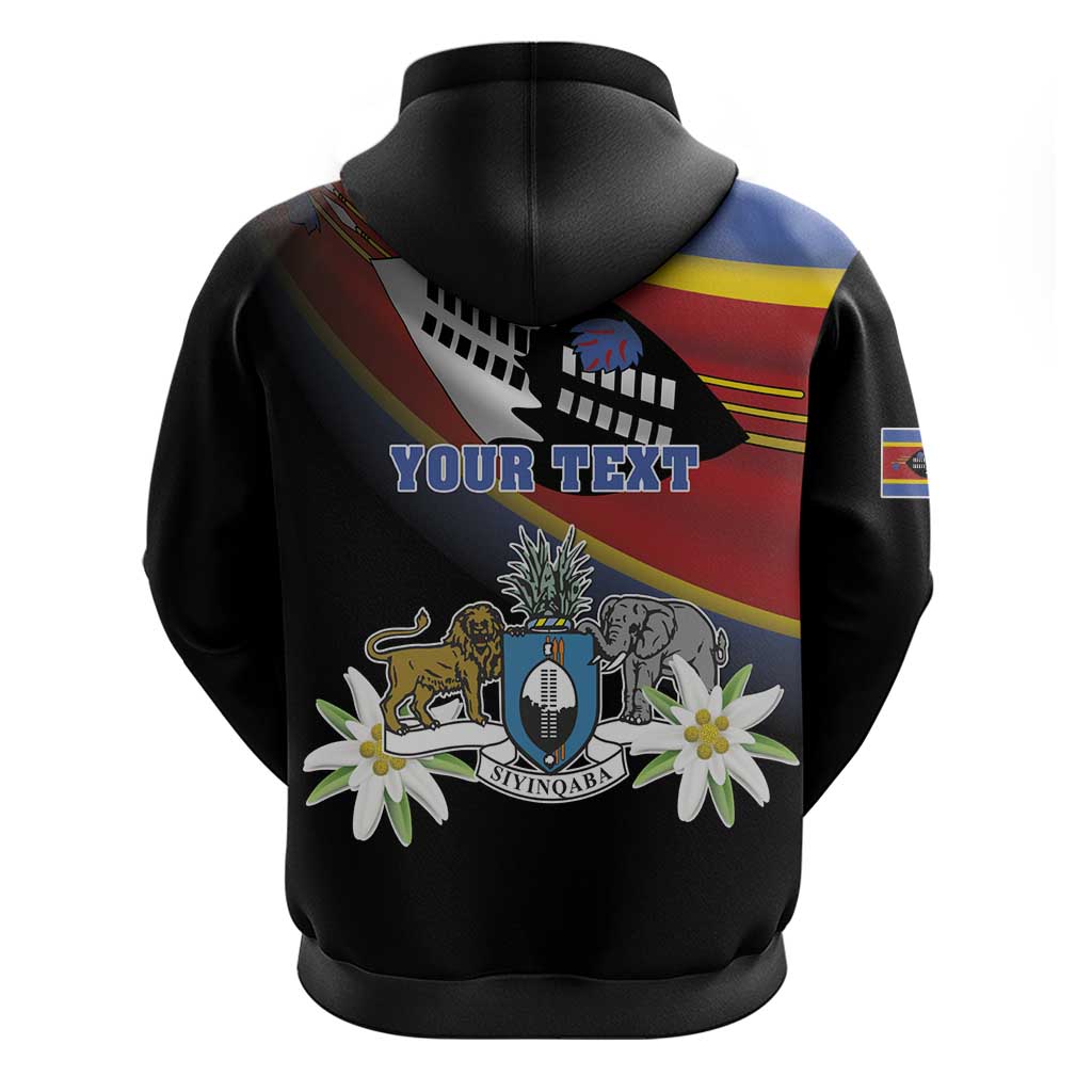 Personalized Eswatini Independece Day Hoodie Coat Of Arms With Map - Wonder Print Shop