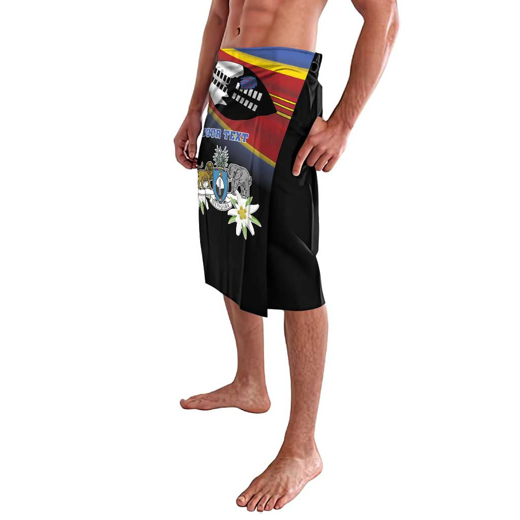 Personalized Eswatini Independece Day Lavalava Coat Of Arms With Map - Wonder Print Shop