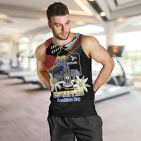 Personalized Eswatini Independece Day Men Tank Top Coat Of Arms With Map - Wonder Print Shop