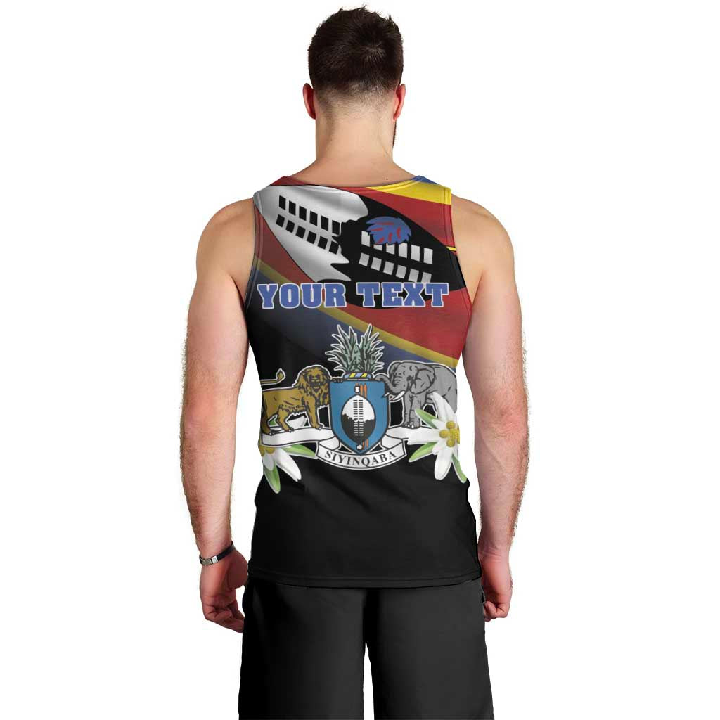 Personalized Eswatini Independece Day Men Tank Top Coat Of Arms With Map - Wonder Print Shop