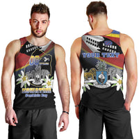 Personalized Eswatini Independece Day Men Tank Top Coat Of Arms With Map - Wonder Print Shop