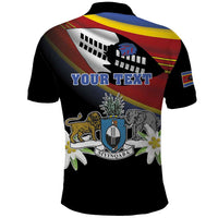 Personalized Eswatini Independece Day Polo Shirt Coat Of Arms With Map - Wonder Print Shop