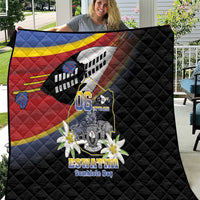 Eswatini Independece Day Quilt Coat Of Arms With Map - Wonder Print Shop