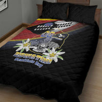 Eswatini Independece Day Quilt Bed Set Coat Of Arms With Map - Wonder Print Shop