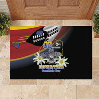 Eswatini Independece Day Rubber Doormat Coat Of Arms With Map - Wonder Print Shop