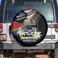 Eswatini Independece Day Spare Tire Cover Coat Of Arms With Map - Wonder Print Shop