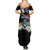 Personalized Eswatini Independece Day Summer Maxi Dress Coat Of Arms With Map - Wonder Print Shop