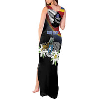 Personalized Eswatini Independece Day Tank Maxi Dress Coat Of Arms With Map - Wonder Print Shop