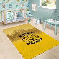 African American Buffalo Soldier Area Rug We Can We Will - Yellow - Wonder Print Shop