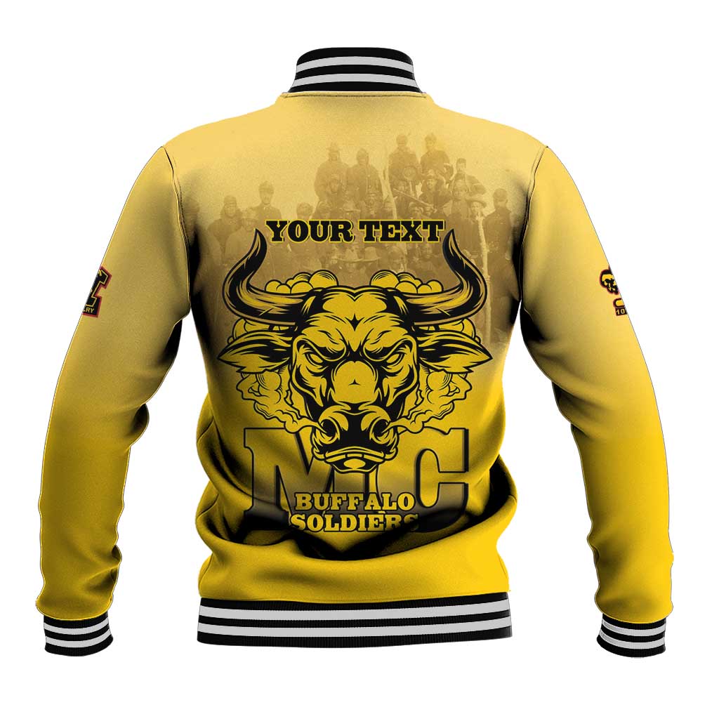 Personalized African American Buffalo Soldier Baseball Jacket We Can We Will - Yellow - Wonder Print Shop