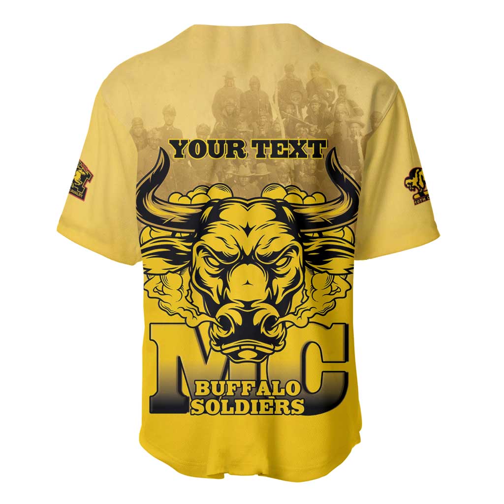 Personalized African American Buffalo Soldier Baseball Jersey We Can We Will - Yellow - Wonder Print Shop