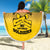 African American Buffalo Soldier Beach Blanket We Can We Will - Yellow - Wonder Print Shop