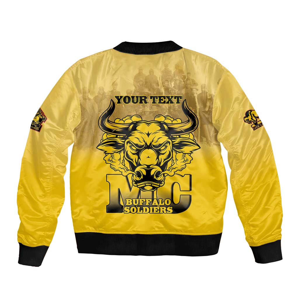 Personalized African American Buffalo Soldier Bomber Jacket We Can We Will - Yellow - Wonder Print Shop