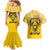 Personalized African American Buffalo Soldier Couples Matching Mermaid Dress and Hawaiian Shirt We Can We Will - Yellow - Wonder Print Shop