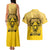 Personalized African American Buffalo Soldier Couples Matching Tank Maxi Dress and Hawaiian Shirt We Can We Will - Yellow - Wonder Print Shop
