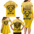 Personalized African American Buffalo Soldier Family Matching Long Sleeve Bodycon Dress and Hawaiian Shirt We Can We Will - Yellow - Wonder Print Shop