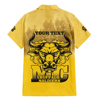 Personalized African American Buffalo Soldier Family Matching Mermaid Dress and Hawaiian Shirt We Can We Will - Yellow - Wonder Print Shop