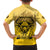 Personalized African American Buffalo Soldier Family Matching Off The Shoulder Long Sleeve Dress and Hawaiian Shirt We Can We Will - Yellow - Wonder Print Shop
