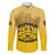Personalized African American Buffalo Soldier Family Matching Off The Shoulder Long Sleeve Dress and Hawaiian Shirt We Can We Will - Yellow - Wonder Print Shop