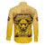 Personalized African American Buffalo Soldier Family Matching Off The Shoulder Long Sleeve Dress and Hawaiian Shirt We Can We Will - Yellow - Wonder Print Shop