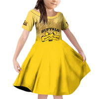 Personalized African American Buffalo Soldier Family Matching Off Shoulder Short Dress and Hawaiian Shirt We Can We Will - Yellow - Wonder Print Shop