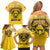 Personalized African American Buffalo Soldier Family Matching Off Shoulder Short Dress and Hawaiian Shirt We Can We Will - Yellow - Wonder Print Shop