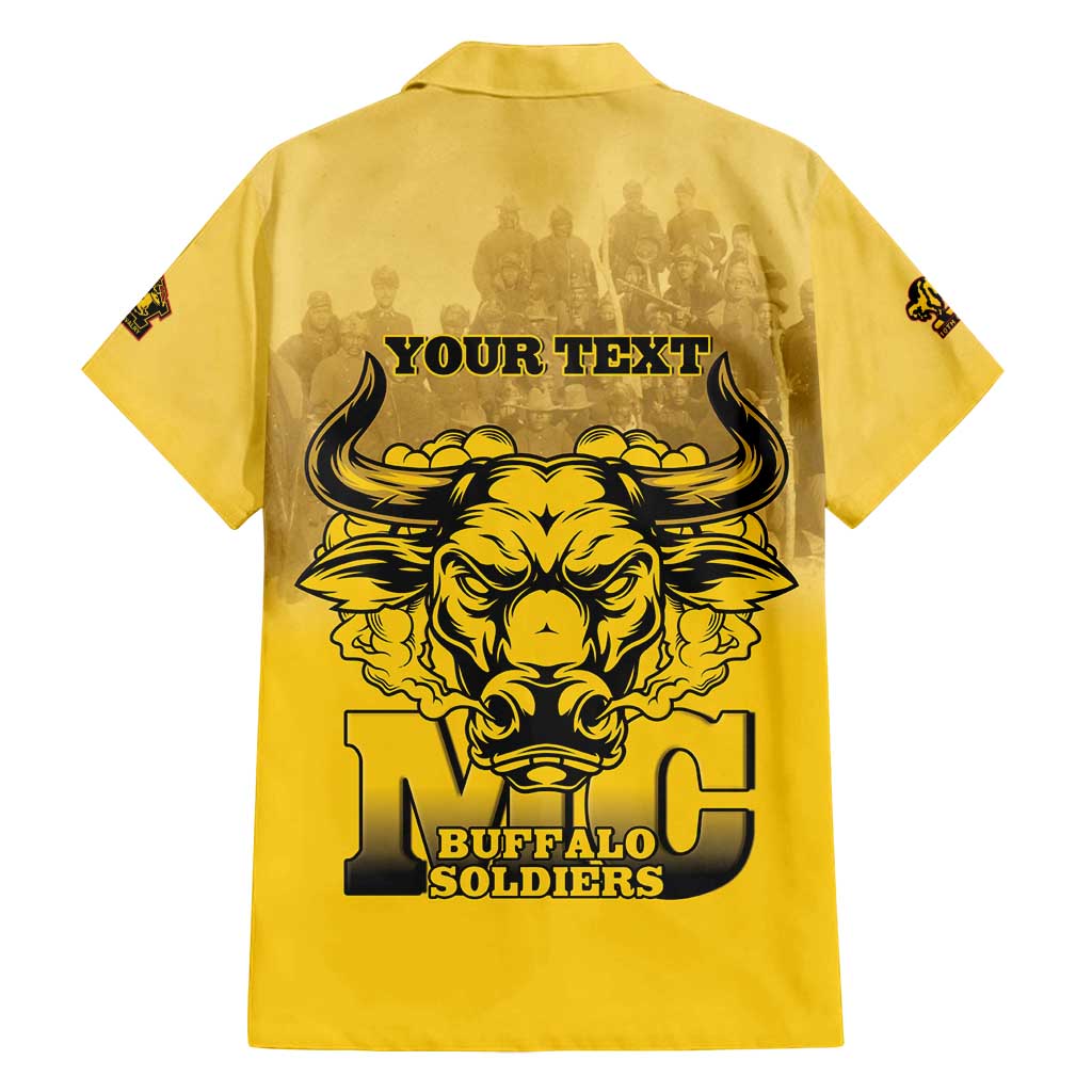 Personalized African American Buffalo Soldier Family Matching Puletasi and Hawaiian Shirt We Can We Will - Yellow - Wonder Print Shop