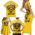 Personalized African American Buffalo Soldier Family Matching Short Sleeve Bodycon Dress and Hawaiian Shirt We Can We Will - Yellow - Wonder Print Shop