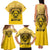 Personalized African American Buffalo Soldier Family Matching Tank Maxi Dress and Hawaiian Shirt We Can We Will - Yellow - Wonder Print Shop