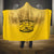 African American Buffalo Soldier Hooded Blanket We Can We Will - Yellow - Wonder Print Shop