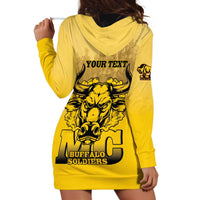 Personalized African American Buffalo Soldier Hoodie Dress We Can We Will - Yellow - Wonder Print Shop