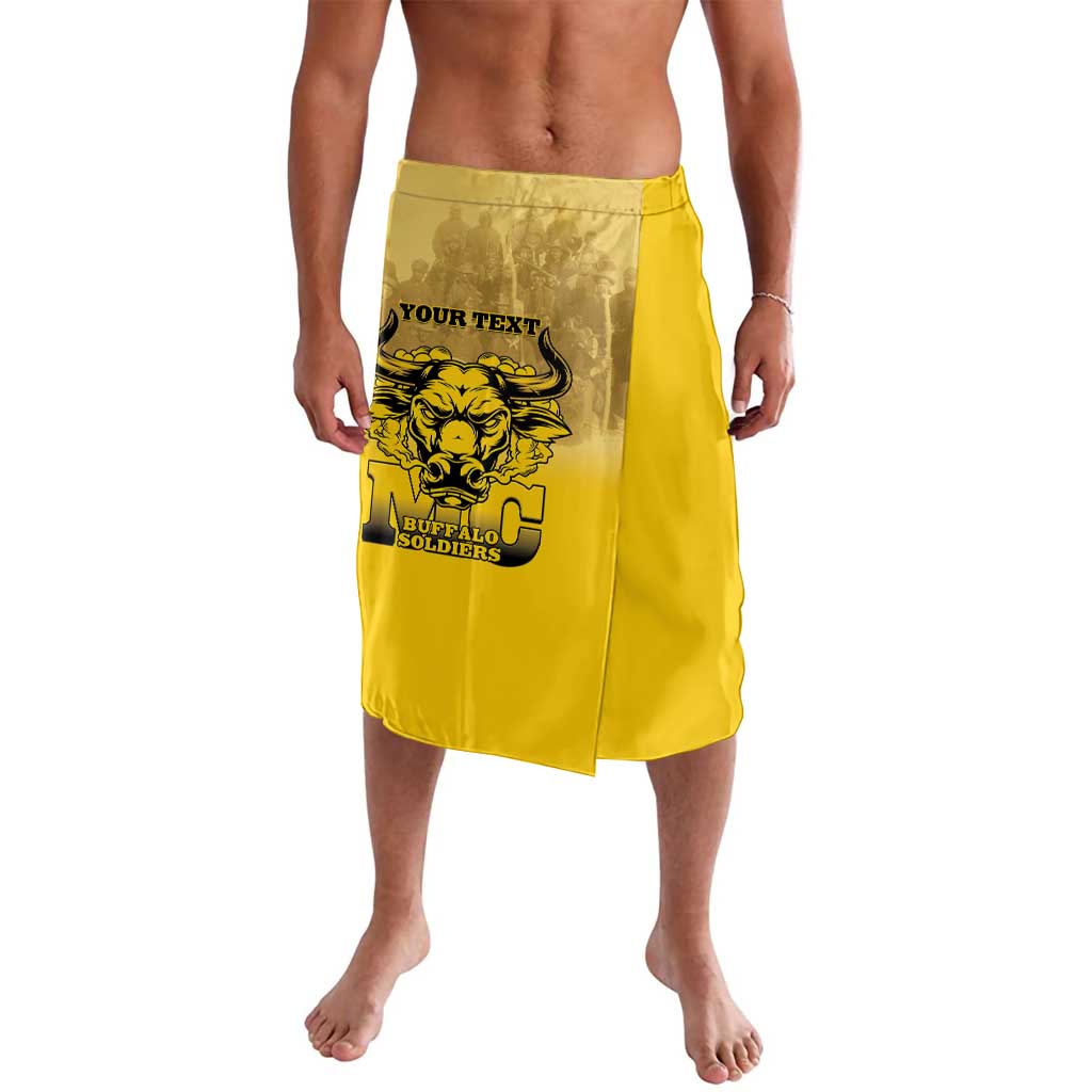 Personalized African American Buffalo Soldier Lavalava We Can We Will - Yellow - Wonder Print Shop