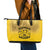 African American Buffalo Soldier Leather Tote Bag We Can We Will - Yellow - Wonder Print Shop
