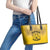 African American Buffalo Soldier Leather Tote Bag We Can We Will - Yellow - Wonder Print Shop