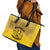 African American Buffalo Soldier Leather Tote Bag We Can We Will - Yellow - Wonder Print Shop